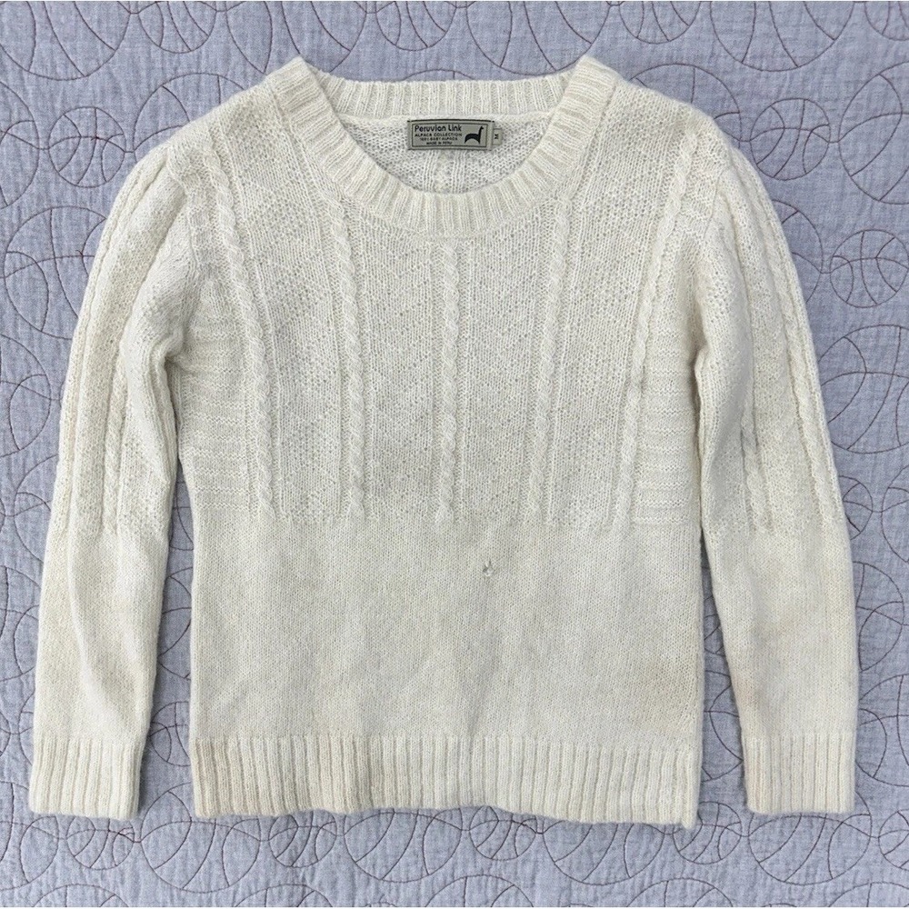 Peruvian Link 100% Baby Alpaca Knit Sweater / Women's Size Medium